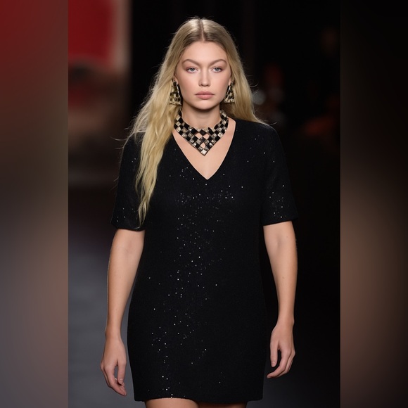 LINEA/SEQUIN.DRESS - Picture 1 of 8